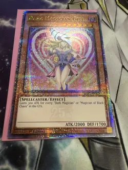Yugioh 2024 Dark Magician Girl (5th) RA03-EN123 QCR Quarter Century - Image 1
