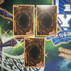 Yugioh! Scrap Chimera MGED-EN010 Gold Rare 1st Edition x3 Playset NM - Image 2