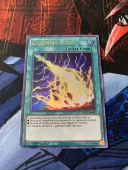 Yu-Gi-Oh! KICO-EN057 1x Lightning Storm Ultra Rare 1st Edition Near Mint - Image 1