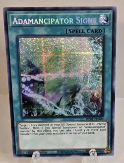 Adamancipator Signs MP21-EN234 Yugioh Secret Rare 1st Ed NM - Image 1