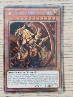 Yu-Gi-Oh! TCG The Winged Dragon of Ra RA04-EN118 Platinum Secret Rare Near Mint - Image 1