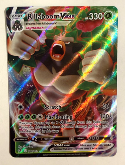 Pokemon TCG Rillaboom VMAX Holo Ultra Rare Card Rebel Clash 018/192 - Image 1