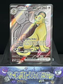 Pokemon Card Team Rockets Persian 219/182 Full Art Destined Rivals Near Mint - Image 1