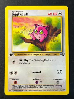 Jigglypuff 54/64 1st Edition Jungle - Common - WOTC Pokemon Card Near Mint - Image 1