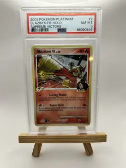 BLAZIKEN FB HOLO FOIL PSA 8 2009 POKEMON PLATINUM SUPREME VICTORS 2/147 - Image 1