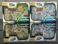 Pokemon Glaceon & Leafeon VStar Special Collection Set **In Hand** - Image 1