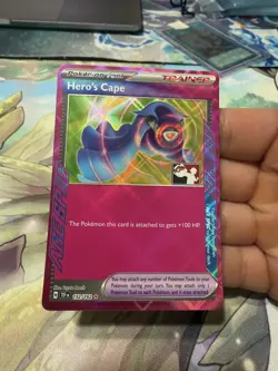 Hero’s Cape Prize Pack Play Stamp Stamped Pokemon TCG Series 5 Ace Spec 152/162 - Image 1