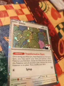 Ditto Pokemon Prize Pack Series 6 Promo Pokemon Card NM/LP Play Stamp Mew 151 - Image 4