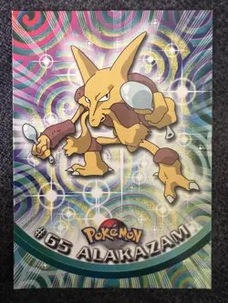 Alakazam #65 Topps Pokemon TV Animation Edition Pokemon Card NM - Image 1