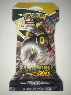 Pokemon TCG: Sword & Shield Evolving Skies Sleeved Booster Pack (Umbreon Art) - Image 1