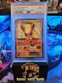 2016 POKEMON XY FLAREON EX GENERATIONS RADIANT COLLECTION #RC6 EX-MT 6 - Image 1