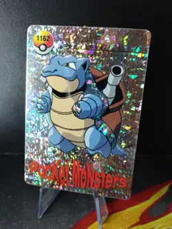 Pokemon Pocket Monsters Vending Prism Holo Vintage Sticker #1162 BLASTOISE rare - Image 2