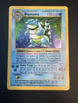 Blastoise Shadowless Base Set Holo Rare 2/102 Pokemon - Image 1
