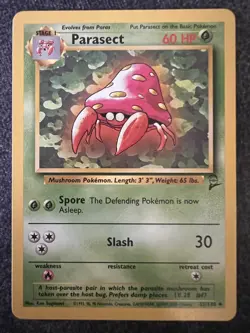 Parasect 55/130 Uncommon Pokemon Card Lightly Played - Image 1