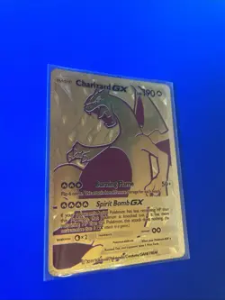 Pokemon Charizard GX Gold Foil Fan Art Collector Card - 190 HP - Image 2