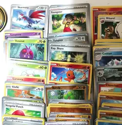 Large 242 Cards Pokemon Game Cards Mixed Bundle - Image 2