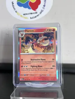 Flareon Holo Rare - 136/165 - Scarlet & Violet 151 Pokemon Card Single - Image 1