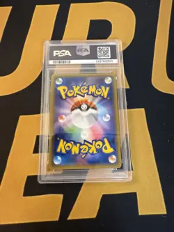 2017 POKEMON JAPANESE SM PROMO #037 PONCHO-WEARING PIKACHU PSA 9 - Image 2