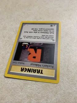 POKEMON TCG ROCKET'S HIDEOUT 63/64 1ST EDITION TRAINER NEO REVELATION GENGAR - Image 3