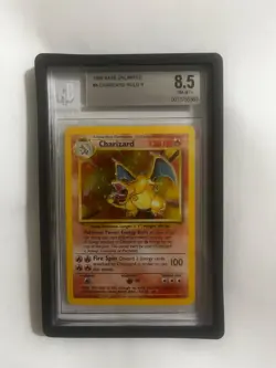 1999 Pokemon BGS 8.5 Base Set Charizard Unlimited Holo Rare 4/102 - Image 1