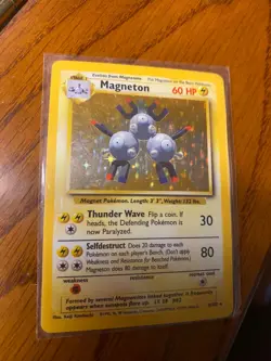 Pokemon TCG Magneton Base Set 9/102 Holo Unlimited Holo Rare and holo lapras! - Image 2