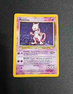Mewtwo 10/102 Holo Rare Base Set 1999 Pokemon Card - Vintage WOTC Pokemon TCG - Image 1
