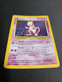 Mewtwo 10/102 Holo Rare Base Set 1999 Pokemon Card - Vintage WOTC Pokemon TCG - Image 3
