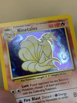 Ninetales Base Set 12/102 Pokemon: Base Set Unlimited Holo Rare - Near Mint - Image 3