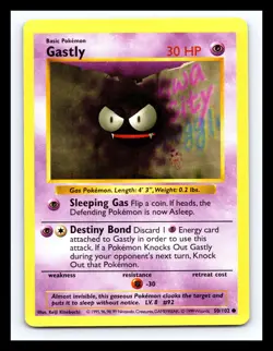 💥 Gastly | Pokemon TCG 1999 | (Shadowless Set) Non Holo Vintage # 50/102 - Image 1