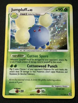 Jumpluff 11/132 Secret Wonders Holo Rare 2007 MP-HP Pokemon TCG - Image 1