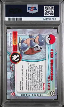 Pokemon Blastoise 2000 Topps Chrome T.V. Spectra #9 PSA 9 🔥New Cert🔥 - Image 2