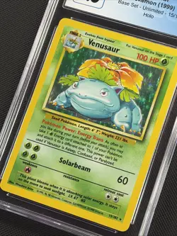Venusaur Holo - CGC 7.5 Ex/NM - 1999 Pokemon Base Set Unlimited 15/102 Rare - Image 2