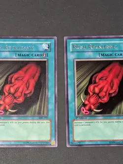 Yugioh TCG Card - 2x Rush Recklessly - MRL-043 - LP - 1st Edition Vintage Rare - Image 4