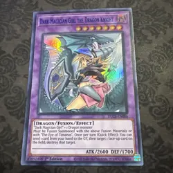 Yugioh Dark Magician Girl The Dragon Knight DLCS-EN006 Ultra Alt Art BLUE - Image 1