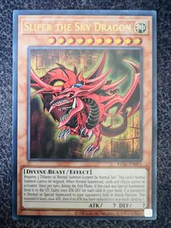 Yugioh Slifer the Sky Dragon EGS1-EN001 Unlimited Edition Ultra Rare NM - Image 1