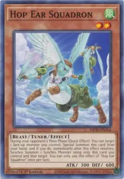 Yugioh! Hop Ear Squadron - MP20-EN164 - Common - 1st Edition Near Mint, English - Image 1
