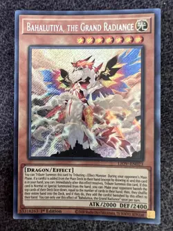 Yugioh Bahalutiya, the Grand Radiance LIOV-EN023 Secret Rare 1st Edition NM - Image 1