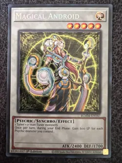 Yugioh Magical Android BLMM-EN147 Secret Rare 1st Edition NM - Image 1