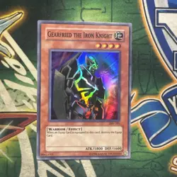 Yugioh! Gearfried the Iron Knight PSV-101 Super Rare Unlimited NM - Image 1