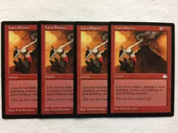 MTG 4x Lava Storm Weatherlight Pauper Legacy Magic the Gathering x4 LP - Image 1