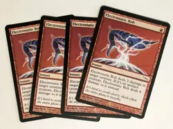 Electrostatic Bolt (4) Mirrodin NM/LP MTG Magic the Gathering - Image 1