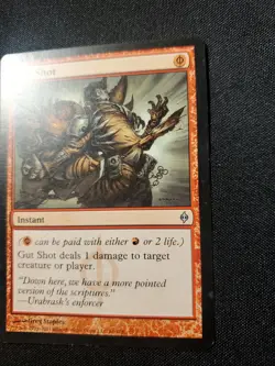 Gut Shot New Phyrexia LP 86/175 Regular Uncommon Phyrexian Mana Magic MTG - Image 2