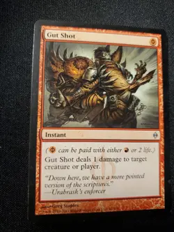 Gut Shot New Phyrexia LP 86/175 Regular Uncommon Phyrexian Mana Magic MTG - Image 3