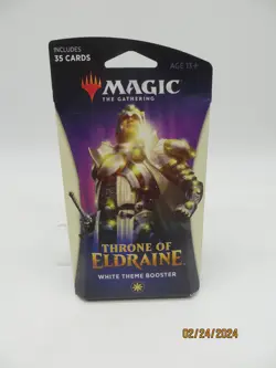 Magic The Gathering Throne of Eldraine White Theme Booster 35 Cards Sealed 2019 - Image 1