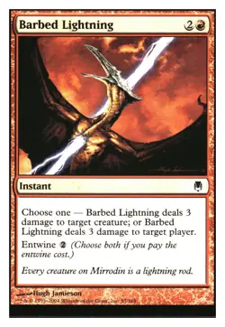Barbed Lightning Darksteel MTG - NM+ Mythic Relics - Image 1