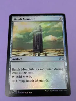 MTG Magic: Double Masters: Basalt Monolith Foil #232/332 Uncommon - NM - Image 1