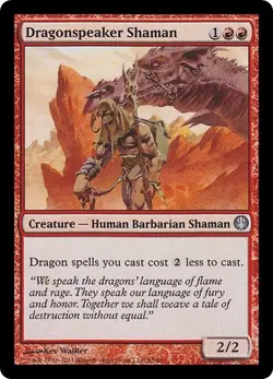 DRAGONSPEAKER SHAMAN x1 mtg NM Knights v Dragons 1 Unc Duel Deck - Image 1