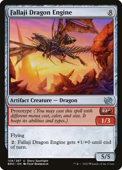 FALLAJI DRAGON ENGINE x4 mtg NM-M The Brothers War 4 Unc - Image 1