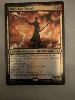 FOIL ZUKO, CONFLICTED mtg NM The Last Airbender Rare - Image 1