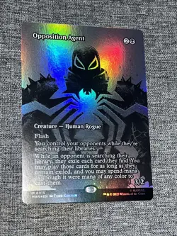 Opposition Agent (Borderless Foil) Marvel Universe Spiderman MTG 0019 - Image 1